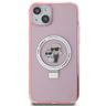 Karl Lagerfeld KLHMP15MHMRSKCP iPhone 15 Plus / 14 Plus 6.7" różowy/pink hardcase Ring Stand Karl&Choupettte MagSafe na NearMe.pl