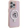 Karl Lagerfeld KLHMP15XHMRSKCP iPhone 15 Pro Max 6.7" różowy/pink hardcase Ring Stand Karl&Choupettte MagSafe na NearMe.pl