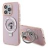 Karl Lagerfeld KLHMP15XHMRSKCP iPhone 15 Pro Max 6.7" różowy/pink hardcase Ring Stand Karl&Choupettte MagSafe na NearMe.pl