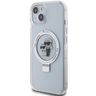Karl Lagerfeld KLHMP15SHMRSKCH iPhone 15/ 14 / 13 6.1" biały/white hardcase Ring Stand Karl&Choupettte MagSafe na NearMe.pl