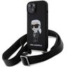Karl Lagerfeld KLHCP15SSCBSKNK iPhone 15 / 14 / 13 6.1" hardcase czarny/black Crossbody Silicone Ikonik na NearMe.pl