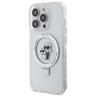Karl Lagerfeld KLHMP15LHMRSKCH iPhone 15Pro 6.1" biały/white hardcase Ring Stand Karl&Choupettte MagSafe na NearMe.pl