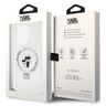 Karl Lagerfeld KLHMP15XHMRSKCH iPhone 15Pro Max 6.7" biały/white hardcase Ring Stand Karl&Choupettte MagSafe na NearMe.pl
