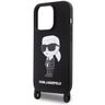 Karl Lagerfeld KLHCP15LSCBSKNK iPhone 15 Pro 6.1" hardcase czarny/black Crossbody Silicone Ikonik na NearMe.pl
