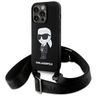 Karl Lagerfeld KLHCP15LSCBSKNK iPhone 15 Pro 6.1" hardcase czarny/black Crossbody Silicone Ikonik na NearMe.pl