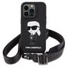 Karl Lagerfeld KLHCP15LSCBSKNK iPhone 15 Pro 6.1" hardcase czarny/black Crossbody Silicone Ikonik na NearMe.pl