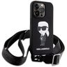 Karl Lagerfeld KLHCP15LSCBSKNK iPhone 15 Pro 6.1" hardcase czarny/black Crossbody Silicone Ikonik na NearMe.pl