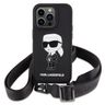 Karl Lagerfeld KLHCP15XSCBSKNK iPhone 15 Pro Max 6.7" hardcase czarny/black Crossbody Silicone Ikonik na NearMe.pl
