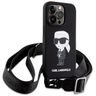 Karl Lagerfeld KLHCP15XSCBSKNK iPhone 15 Pro Max 6.7" hardcase czarny/black Crossbody Silicone Ikonik na NearMe.pl