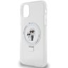 Karl Lagerfeld KLHMN61HMRSKCH iPhone 11 / Xr 6.1" biały/white hardcase Ring Stand Karl&Choupettte MagSafe na NearMe.pl