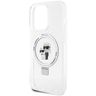 Karl Lagerfeld KLHMP14LHMRSKCH iPhone 14 Pro 6.1" biały/white hardcase Ring Stand Karl&Choupettte MagSafe na NearMe.pl
