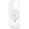 Karl Lagerfeld KLHMP14LHMRSKCH iPhone 14 Pro 6.1" biały/white hardcase Ring Stand Karl&Choupettte MagSafe na NearMe.pl