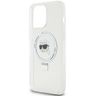 Karl Lagerfeld KLHMP15XHMRSKHH iPhone 15 Pro Max 6.7" biały/white hardcase Ring Stand Karl Head MagSafe na NearMe.pl