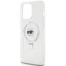 Karl Lagerfeld KLHMP15LHMRSKHH iPhone 15 Pro 6.1" biały/white hardcase Ring Stand Karl Head MagSafe na NearMe.pl