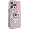 Karl Lagerfeld KLHMP15LHMRSCHP iPhone 15 Pro 6.1" różowy/pink hardcase Ring Stand Choupette Head MagSafe na NearMe.pl