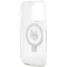 Karl Lagerfeld KLHMP15LHMRSCHH iPhone 15 Pro 6.1" biały/white hardcase Ring Stand Choupette Head MagSafe na NearMe.pl