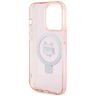 Karl Lagerfeld KLHMP15XHMRSCHP iPhone 15 Pro Max 6.7" różowy/pink hardcase Ring Stand Choupette Head MagSafe na NearMe.pl