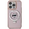 Karl Lagerfeld KLHMP15XHMRSCHP iPhone 15 Pro Max 6.7" różowy/pink hardcase Ring Stand Choupette Head MagSafe na NearMe.pl
