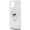 Karl Lagerfeld KLHMP15SHMRSCHH iPhone 15 / 14 / 13 6.1" biały/white hardcase Ring Stand Choupette Head MagSafe na NearMe.pl
