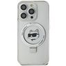 Karl Lagerfeld KLHMP15XHMRSCHH iPhone 15 Pro Max 6.7" biały/white hardcase Ring Stand Choupette Head MagSafe na NearMe.pl