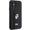 Karl Lagerfeld KLHCN61GSAKCPK iPhone 11 / Xr 6.1" czarny/black hardcase Gripstand Saffiano Karl&Choupette Pins na NearMe.pl