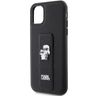 Karl Lagerfeld KLHCN61GSAKCPK iPhone 11 / Xr 6.1" czarny/black hardcase Gripstand Saffiano Karl&Choupette Pins na NearMe.pl