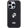 Karl Lagerfeld KLHCP14XGSAKCPK iPhone 14 Pro Max 6.7" czarny/black hardcase Gripstand Saffiano Karl&Choupette Pins na NearMe.pl