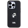 Karl Lagerfeld KLHCP13XGSAKCPK iPhone 13 Pro Max 6.7" czarny/black hardcase Gripstand Saffiano Karl&Choupette Pins na NearMe.pl