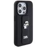 Karl Lagerfeld KLHCP14LGSAKCPK iPhone 14 Pro 6.1" czarny/black hardcase Gripstand Saffiano Karl&Choupette Pins na NearMe.pl