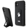 Karl Lagerfeld KLHCN61GSACHPK iPhone 11 / Xr 6.1" czarny/black hardcase Gripstand Saffiano Choupette Pins na NearMe.pl
