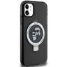 Karl Lagerfeld KLHMN61HMRSKCK iPhone 11 / Xr 6.1" czarny/black hardcase Ring Stand Karl&Choupettte MagSafe na NearMe.pl