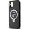 Karl Lagerfeld KLHMN61HMRSKCK iPhone 11 / Xr 6.1" czarny/black hardcase Ring Stand Karl&Choupettte MagSafe na NearMe.pl