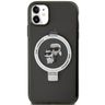 Karl Lagerfeld KLHMN61HMRSKCK iPhone 11 / Xr 6.1" czarny/black hardcase Ring Stand Karl&Choupettte MagSafe na NearMe.pl
