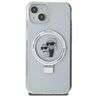 Karl Lagerfeld KLHMP14SHMRSKCH iPhone 14 / 15 / 13 6.1" biały/white hardcase Ring Stand Karl&Choupettte MagSafe na NearMe.pl