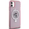 Karl Lagerfeld KLHMN61HMRSKCP iPhone 11 / Xr 6.1" różowy/pink hardcase Ring Stand Karl&Choupettte MagSafe na NearMe.pl