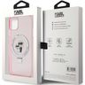 Karl Lagerfeld KLHMN61HMRSKCP iPhone 11 / Xr 6.1" różowy/pink hardcase Ring Stand Karl&Choupettte MagSafe na NearMe.pl