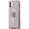 Karl Lagerfeld KLHMN61HMRSKCP iPhone 11 / Xr 6.1" różowy/pink hardcase Ring Stand Karl&Choupettte MagSafe na NearMe.pl