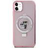 Karl Lagerfeld KLHMN61HMRSKCP iPhone 11 / Xr 6.1" różowy/pink hardcase Ring Stand Karl&Choupettte MagSafe na NearMe.pl