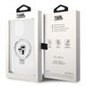 Karl Lagerfeld KLHMP14XHMRSKCH iPhone 14 Pro Max 6.7" biały/white hardcase Ring Stand Karl&Choupettte MagSafe na NearMe.pl