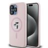 Karl Lagerfeld KLHMP15XSCMKCRHP iPhone 15 Pro Max 6.7" różowy/pink hardcase Silicone Karl & Choupette Ring MagSafe na NearMe.pl