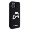 Karl Lagerfeld KLHMP15SSKCHPPLK iPhone 15 / 14 / 13 6.1" czarny/black hardcase Silicone Karl & Choupette MagSafe na NearMe.pl