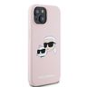 Karl Lagerfeld KLHMP15SSKCHPPLP iPhone 15 / 14 / 13 6.1" różowy/pink hardcase Silicone Karl & Choupette MagSafe na NearMe.pl