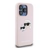 Karl Lagerfeld KLHMP15LSKCHPPLP iPhone 15 Pro 6.1" różowy/pink hardcase Silicone Karl & Choupette MagSafe na NearMe.pl