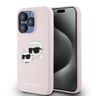 Karl Lagerfeld KLHMP15LSKCHPPLP iPhone 15 Pro 6.1" różowy/pink hardcase Silicone Karl & Choupette MagSafe na NearMe.pl