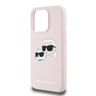 Karl Lagerfeld KLHMP15XSKCHPPLP iPhone 15 Pro Max 6.7" różowy/pink hardcase Silicone Karl & Choupette MagSafe na NearMe.pl