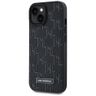 Karl Lagerfeld KLHMP15SPKHPORPK iPhone 15 / 14 / 13 6.1" hardcase czarny/black Leather Monogram Metal Logo MagSafe na NearMe.pl