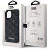Karl Lagerfeld KLHMP15SPKHPORPK iPhone 15 / 14 / 13 6.1" hardcase czarny/black Leather Monogram Metal Logo MagSafe na NearMe.pl