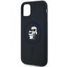 Karl Lagerfeld KLHMN61SCMKCRHK iPhone 11 / Xr 6.1" czarny/black hardcase Silicone Karl & Choupette MagSafe na NearMe.pl