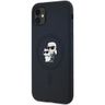 Karl Lagerfeld KLHMN61SCMKCRHK iPhone 11 / Xr 6.1" czarny/black hardcase Silicone Karl & Choupette MagSafe na NearMe.pl