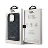 Karl Lagerfeld KLHMP15XPKHPORPK iPhone 15 Pro Max 6.7" hardcase czarny/black Leather Monogram Metal Logo MagSafe na NearMe.pl